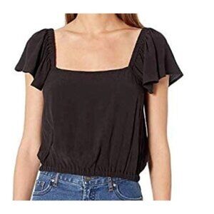 Rachel Pally Women's Crepe COBY TOP, Black, M